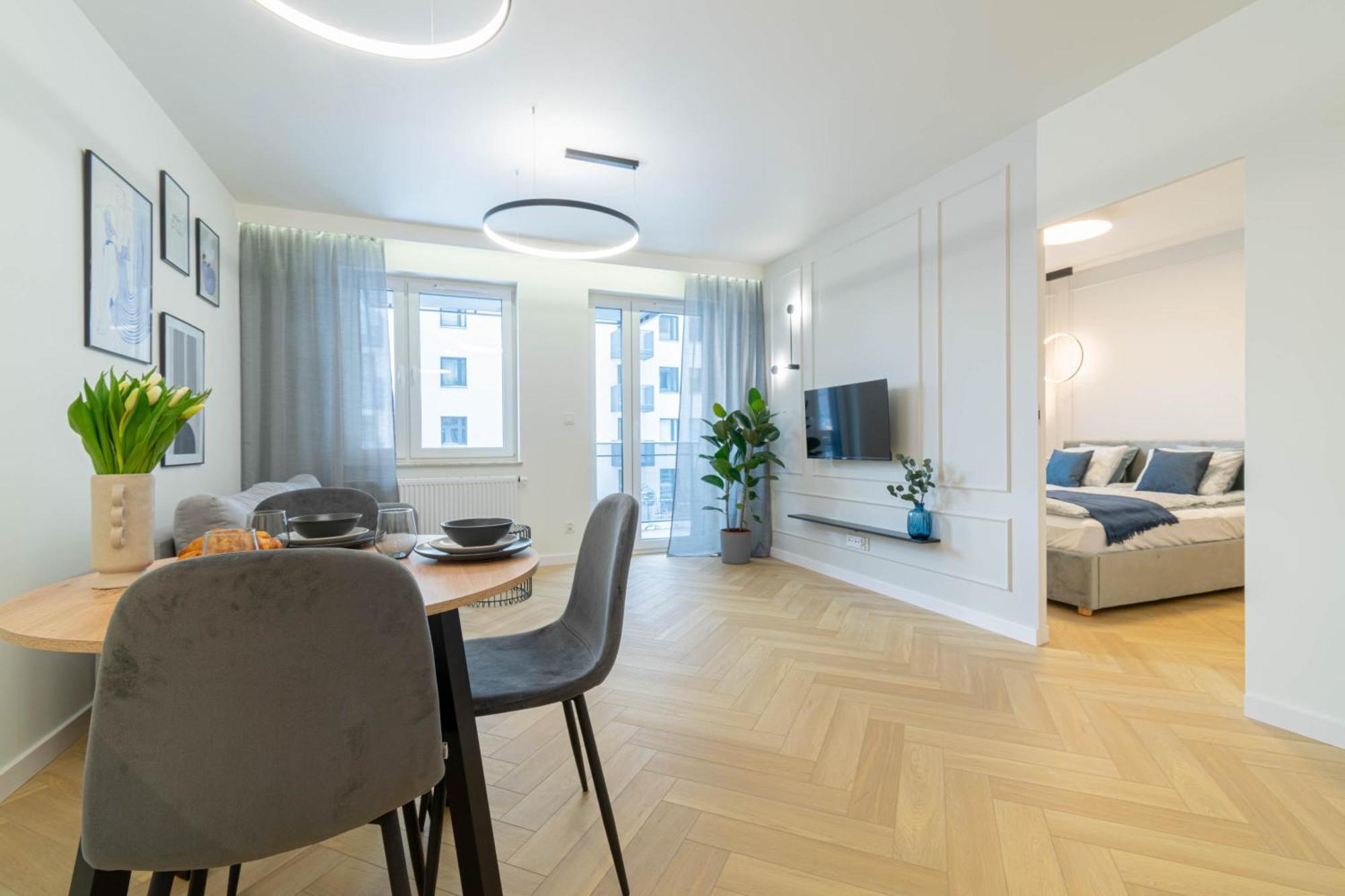 Blue Apartment Ceglana - Free Parking - Self Check-In Kattowitz Exterior foto